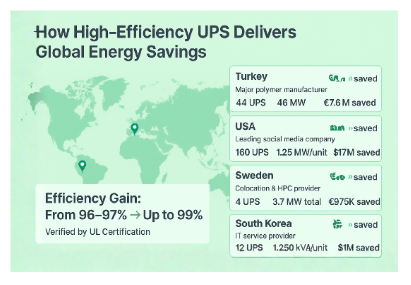 How High-Efficiency UPS Delivers Global Energy Savings